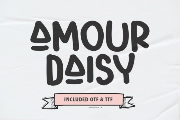 Amour Daisy Font for Creative Campaigns