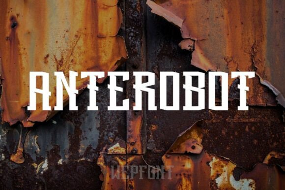 Anterobot: A Futuristic Display Font