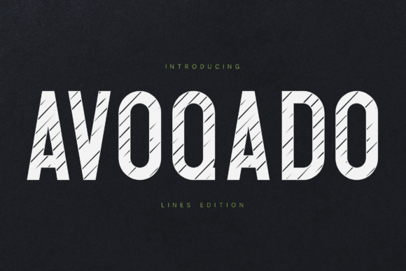 Avoqado Striped Font