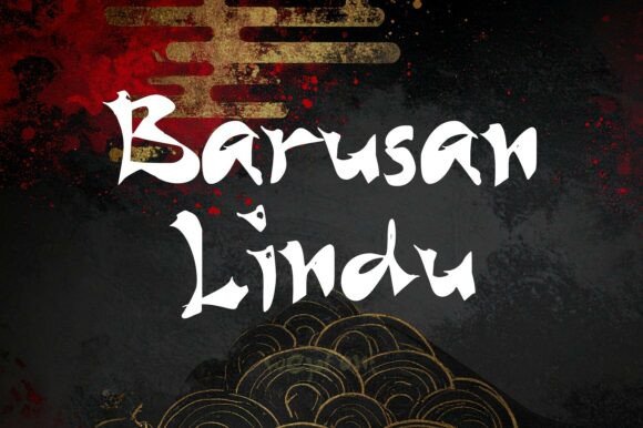 Barusan Rindu: A Dynamic Display Font