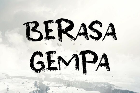 Berasa Gempa Font for Creative Makers