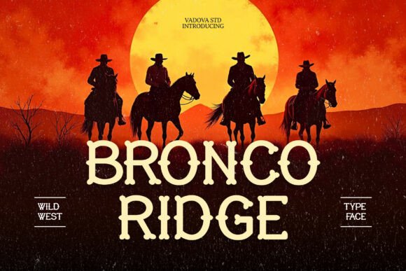 Bronco Ridge Font: Bold Western Style