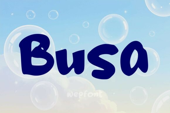 Busa: A Playful Font for Polished Branding