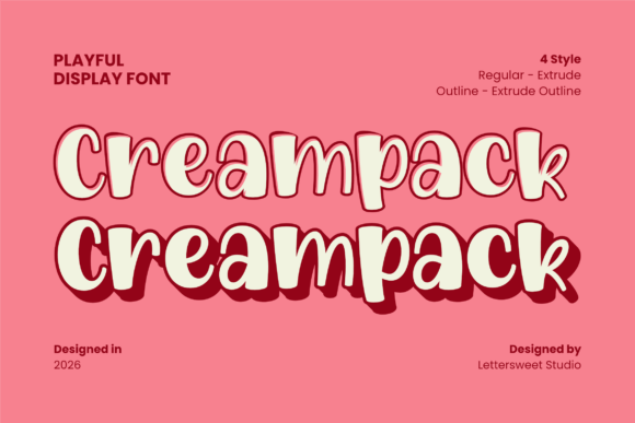 Creampack Font for Business Branding