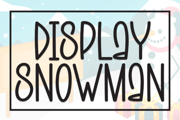 Display Snowman Font