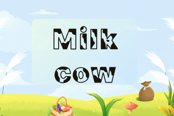 Milk Cow Font for Bold Branding
