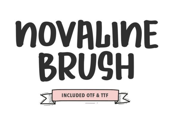 Novaline Brush Font Review