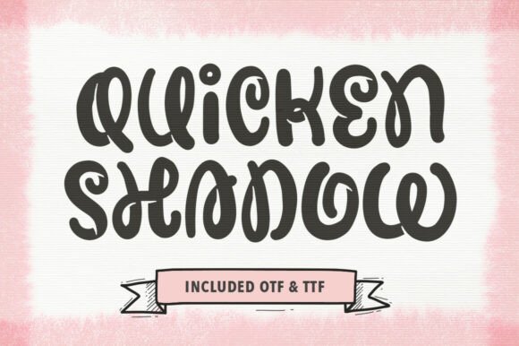 Quicken Shadow Font Review