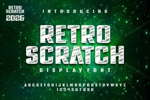 Retro Scratch Font for Creative Projects