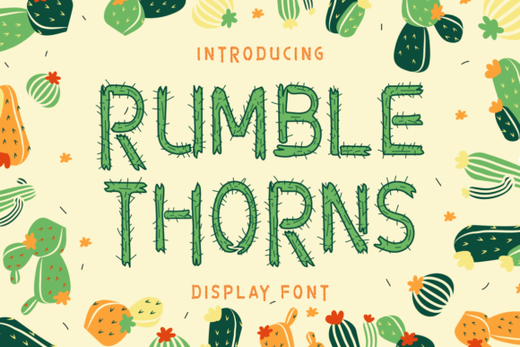 Rumble Thorns Font for Web Design