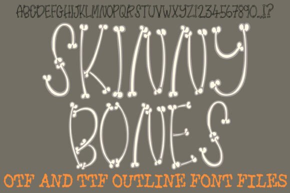 Skinny Bones Font for Creative Brands