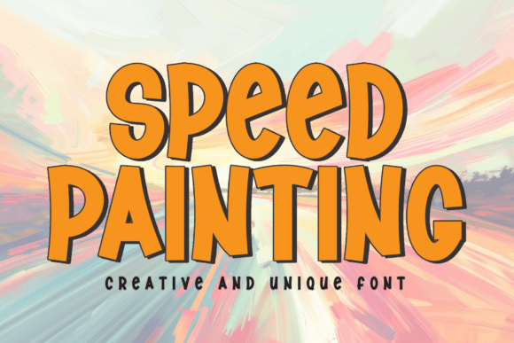Speed Painting Font