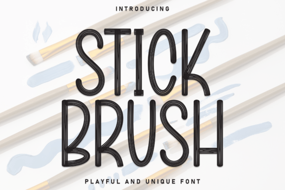 Stick Brush Font for Business Branding