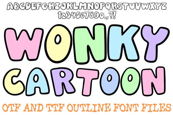 Wonky Cartoon Font for Creative Makers