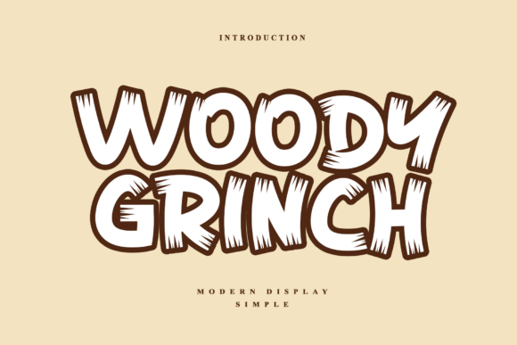 Woody Grinch Font for Bold Design
