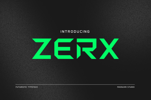 Zerx Font for Bold Design
